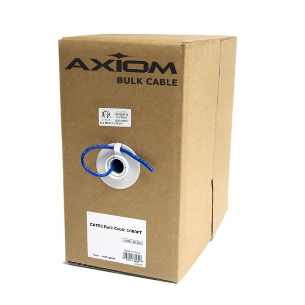 Axiom Manufacturing Axiom Cat5E Bulk Cable 1000Ft- Orange C5EBCS-O1000-AX